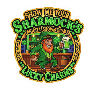 Bigfoot Leprechaun Show Me Your Shamrock's T Shirt