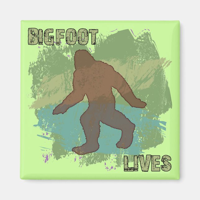 Bigfoot Lives Magnet (Framsidan)