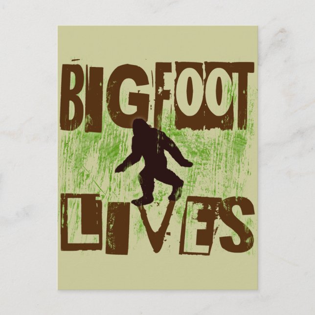 Bigfoot Lives Vykort (Framsida)
