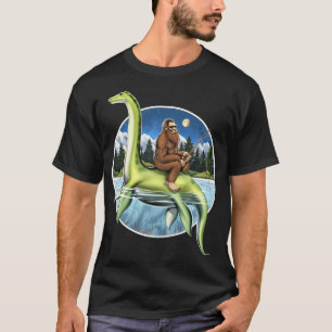 Bigfoot Loch Ness Fiske T Shirt