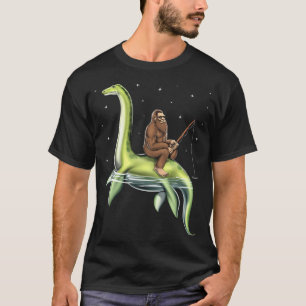 Bigfoot Loch Ness Monster Fiske T Shirt