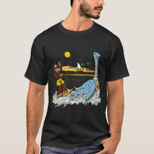 Bigfoot Loch Ness Monster Vattenskidor T Shirt