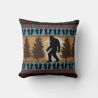 Bigfoot Lodge Pillow, Sasquatch Dekorativ kudde