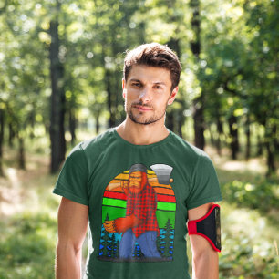 Bigfoot lumberjack med Ax Sasquatch-inlägg T Shirt