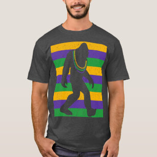 Bigfoot Mardi Gras Sasquatch TShirt T Shirt