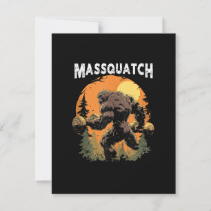 Bigfoot Massquatch Roligt Inbjudningar