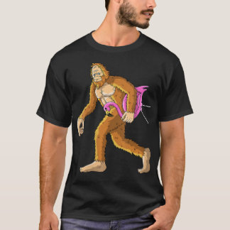 Bigfoot med Flamingo Animal Costume Gift T Shirt