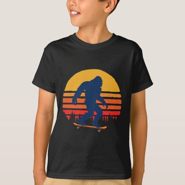 Bigfoot Med Longboard - Skateboardåkning 1  T Shirt (Framsida)