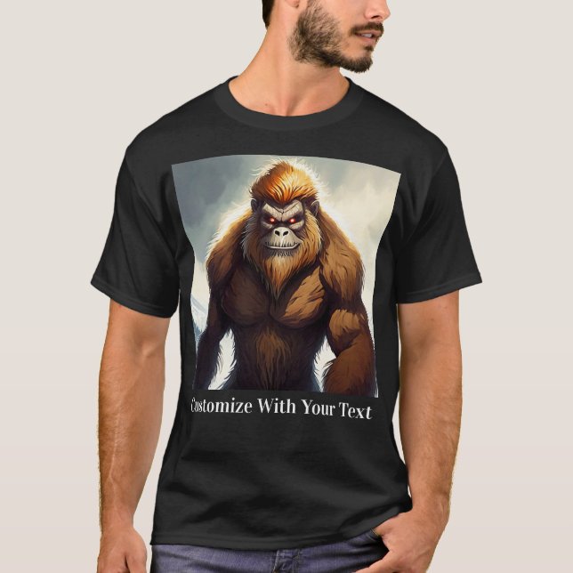 Bigfoot med Red Ögon T Shirt (Framsida)