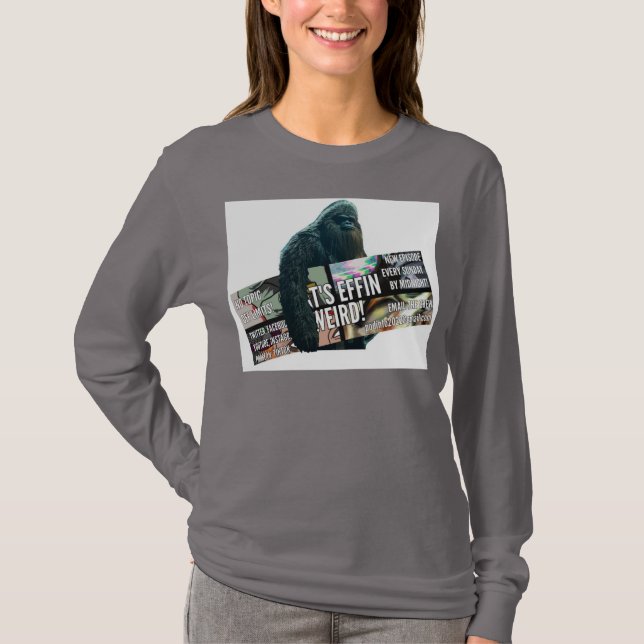 Bigfoot med vår Logotyp T Shirt (Framsida)