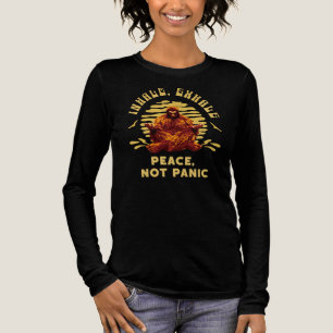 Bigfoot-meditation Fred Och Inte Panik Design T Shirt