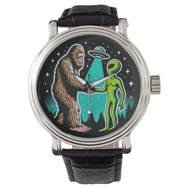 Bigfoot Meets Alien Armbandsur (Framsida)