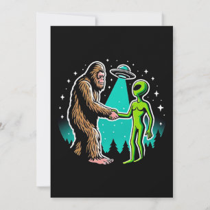 Bigfoot Meets Alien Inbjudningar