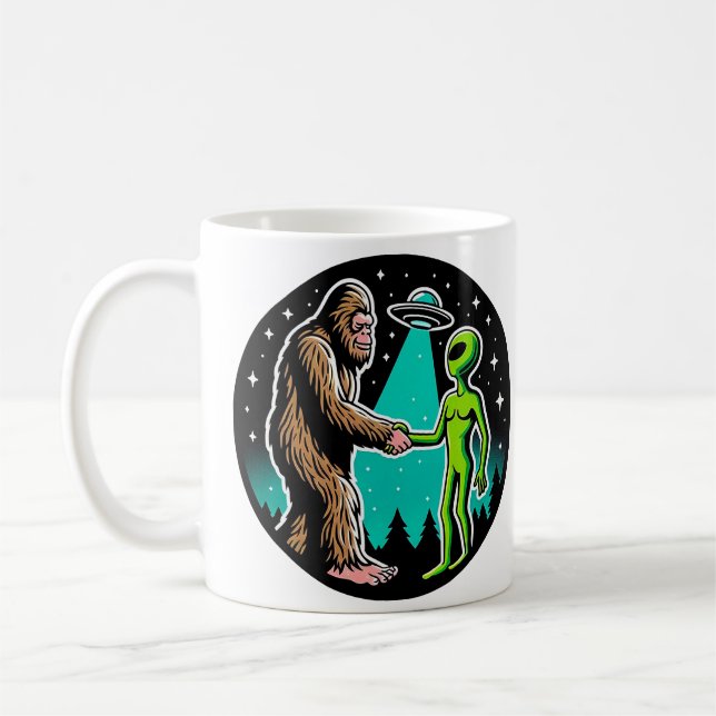 Bigfoot Meets Alien Kaffemugg (Vänster)