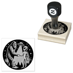 Bigfoot Meets Alien Stämpel