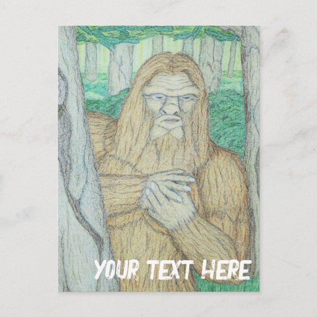 Bigfoot-meme-parodi Vykort (Framsida)