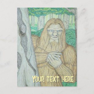 Bigfoot meme parodi vykort