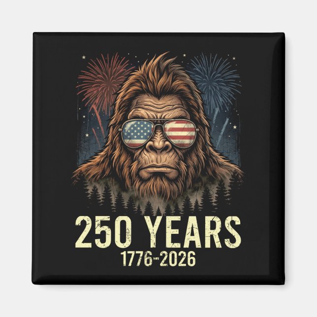 Bigfoot merica fyrverkeri 4 juli 250 magnet (Framsidan)
