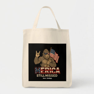 Bigfoot "Merica still Missed" Patriot 4 juli Tygkasse