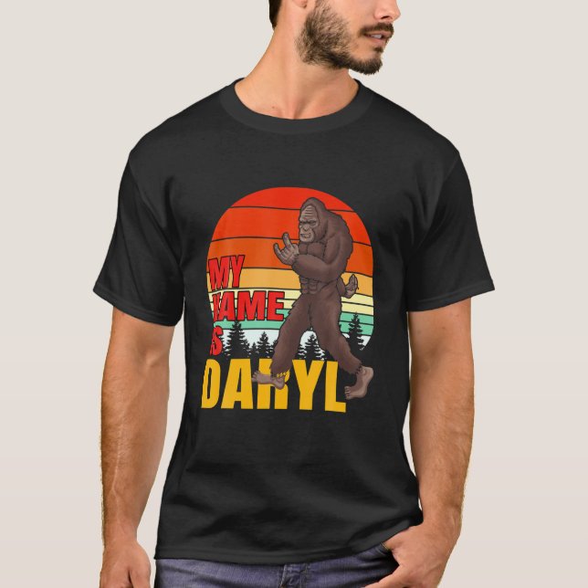Bigfoot Min Namn är Daryl Sunset T Shirt (Framsida)