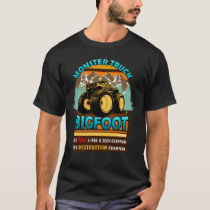 Bigfoot monster lastbil - det första monstret last t shirt