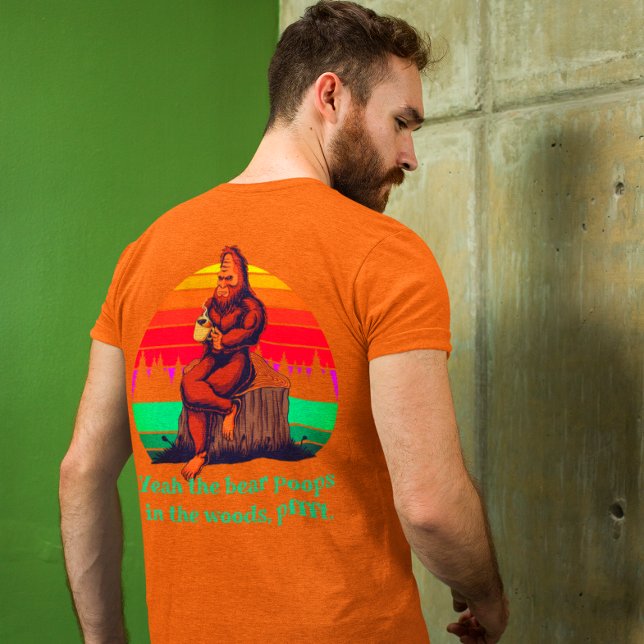Bigfoot Morgonkaffe Visdomsord Björn Bajsar T Shirt (Skapare uppladdad)