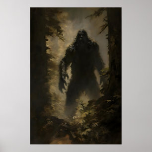 Bigfoot Mörk Cottagecore, gotisk väggkonst
