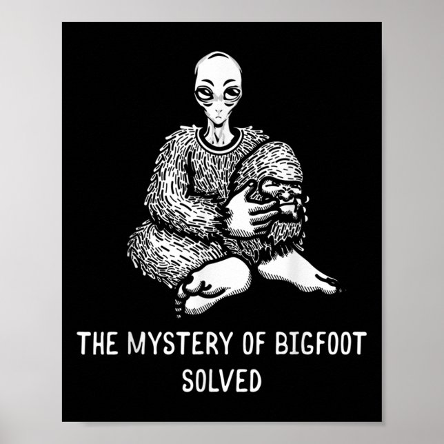 Bigfoot-mötets mystik löste sig från en främmande  poster (Framsidan)