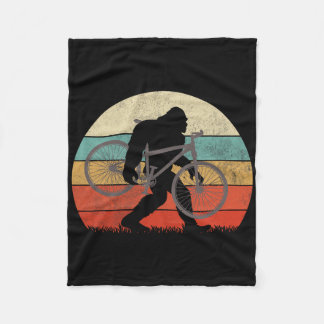 Bigfoot Mountain Bike Funny Mtb Biking Cycling Sas Fleecefilt