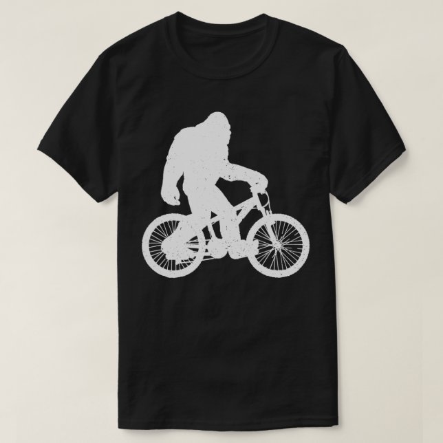 Bigfoot Mountain Bike MTB Downhill Biking Cycling T Shirt (Design framsida)