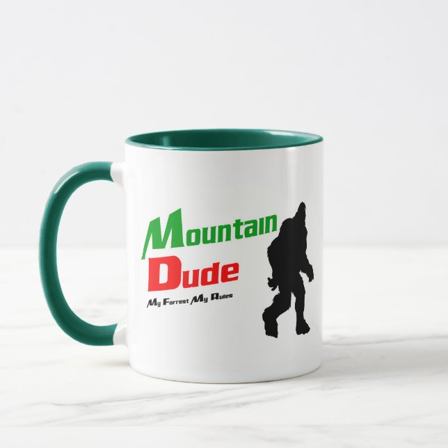 Bigfoot Mountain Kille Min Skog Mina Regler Mugg (Vänster)