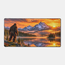 Bigfoot Mountain Solnedgångsunderlägg för skrivbor