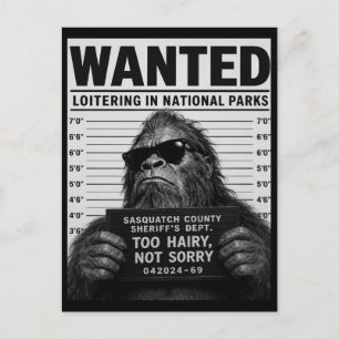 Bigfoot Muggskott Helg Vykort