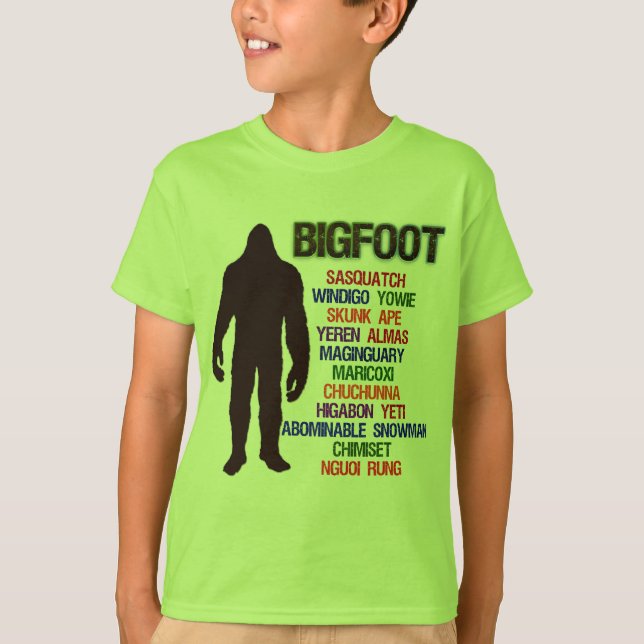 Bigfoot namn tee (Framsida)