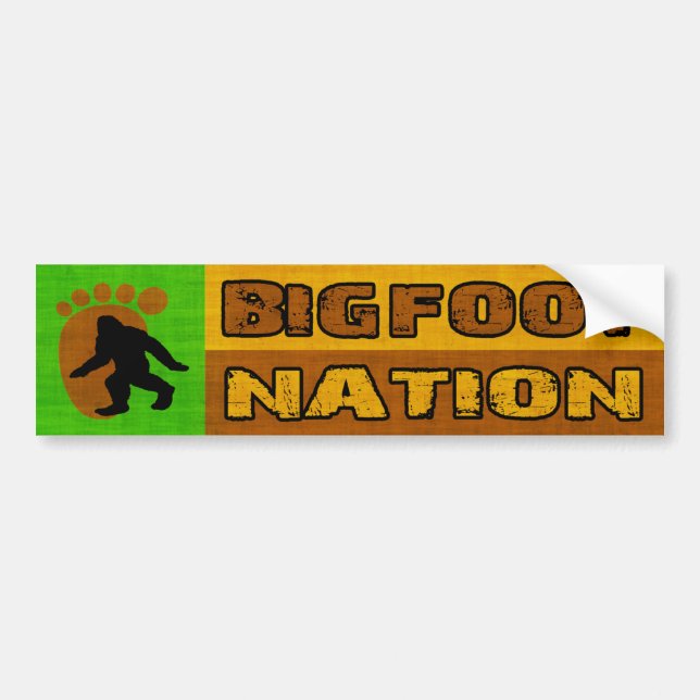 Bigfoot nation bildekal (Framsidan)