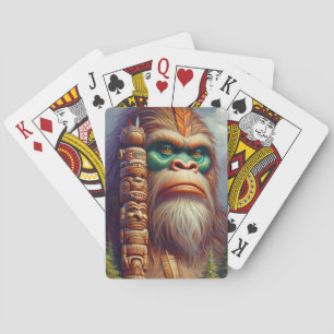Bigfoot Native American Totem Casinokort