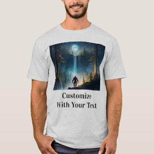 Bigfoot Night Skogen Full Moon T Shirt