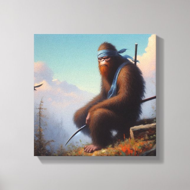 Bigfoot Ninja Canvastryck (Framsida)