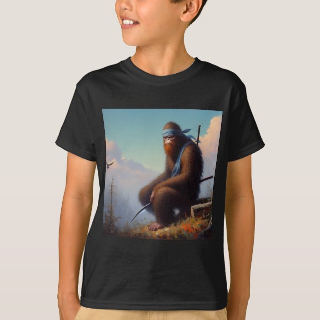 Bigfoot Ninja T Shirt (Framsida)