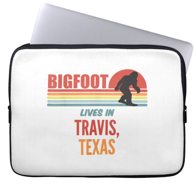 Bigfoot-observation i Travis Texas  Laptop Fodral (Framsidan)