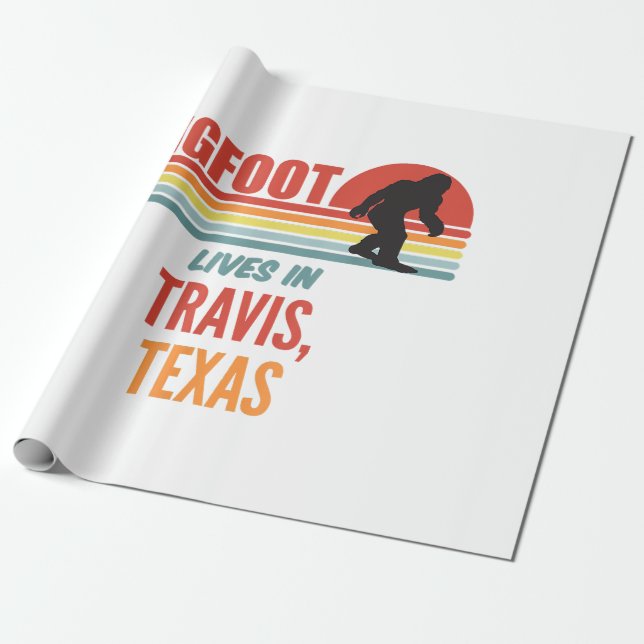 Bigfoot-observation i Travis Texas  Presentpapper (Utrullad)