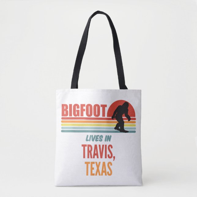 Bigfoot-observation i Travis Texas  Tygkasse (Framsida)