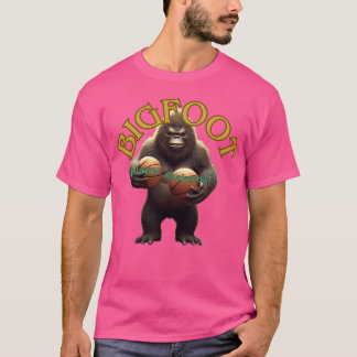Bigfoot och Basketball T Shirt