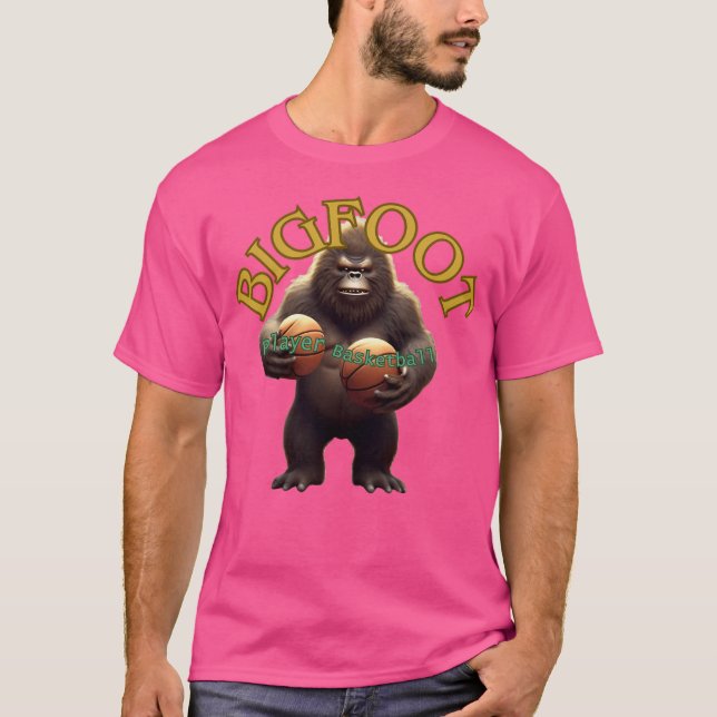 Bigfoot och Basketball T Shirt (Framsida)