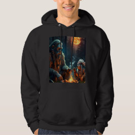 Bigfoot och Chief Moonlit Forest Gathering Hoodie