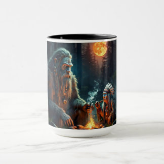 Bigfoot och Chief Moonlit Forest Gathering Mugg