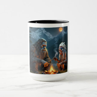 Bigfoot och Chief Moonlit Forest Gathering Mugg
