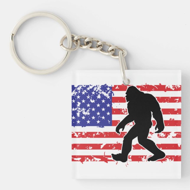 Bigfoot och den amerikanska flaggan (Framsidan)