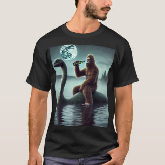Bigfoot och Loch Ness T Shirt