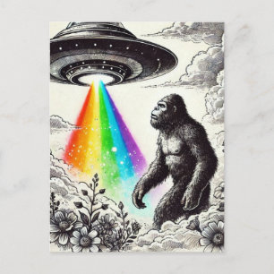 Bigfoot och UFO Vykort